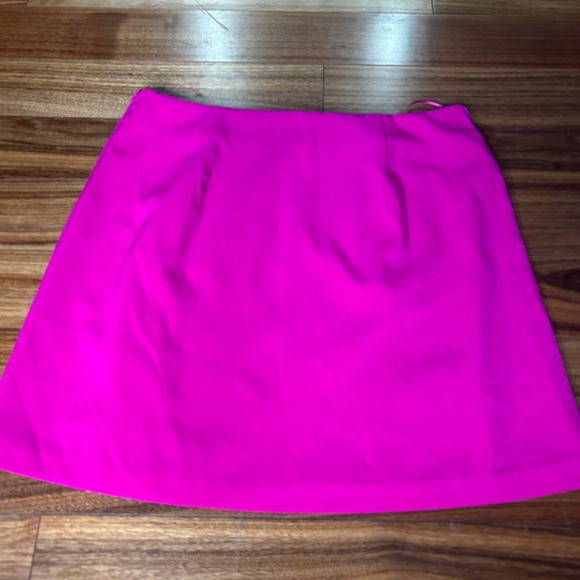 White Birch Black Label‎ Hot Pink Mini Skirt Women's 1X With Side Slit - Picture 7 of 9